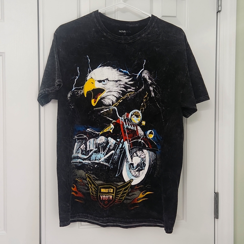 Mens Medium Fashion Nova Cotton Tshirt Wasted Youth